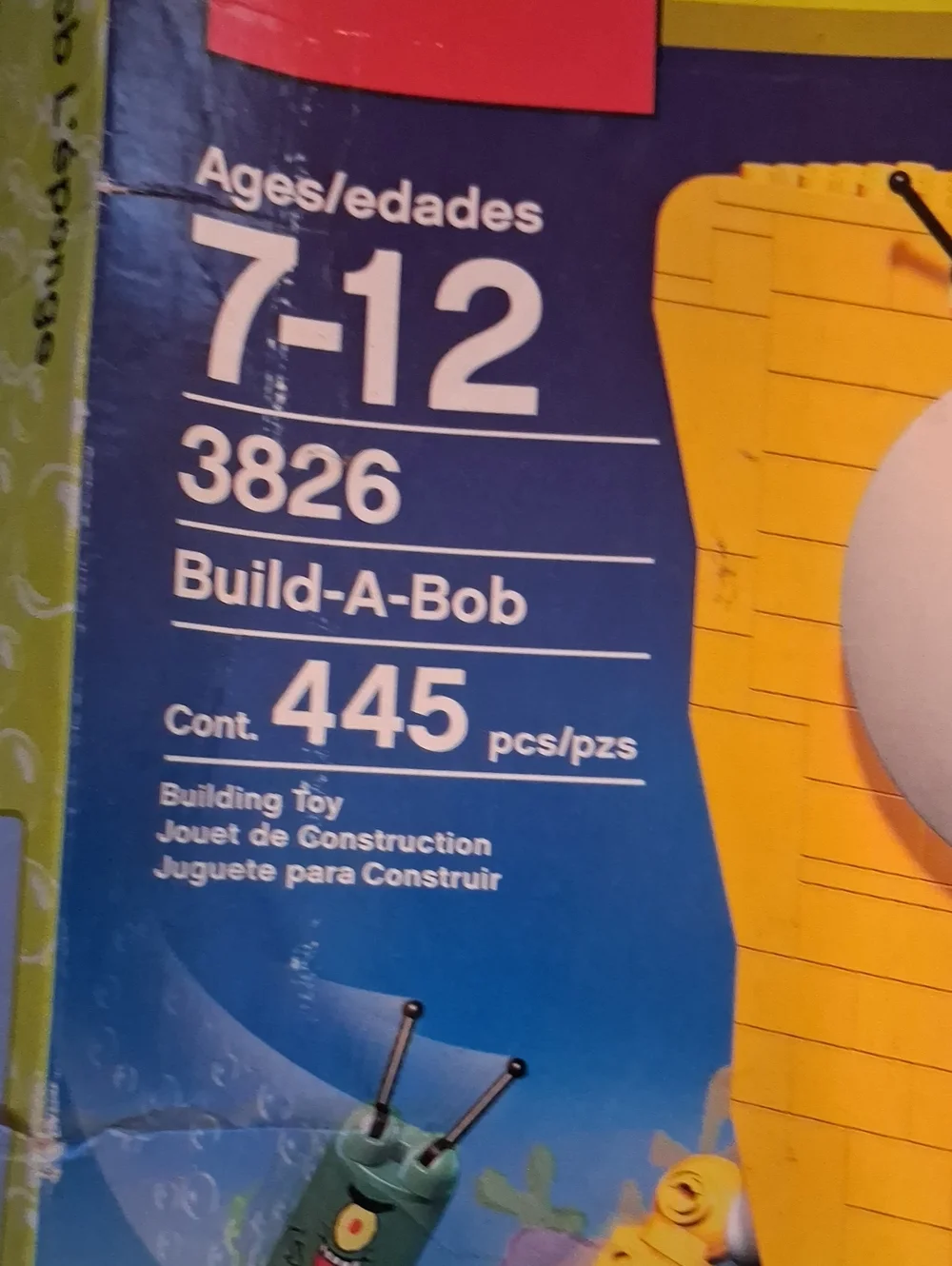 Rare 2006 LEGO Yellow SpongeBob Build-A-Bob,original Owner!